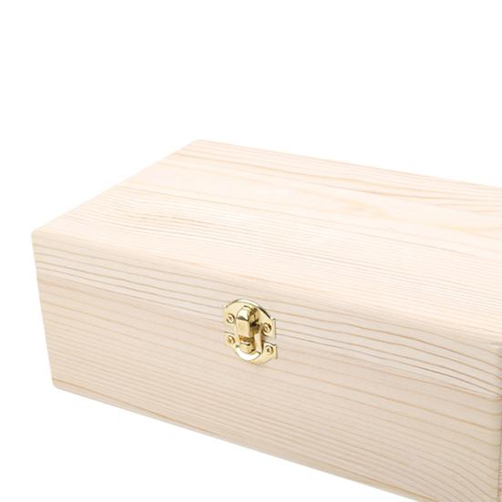 Деревянная коробка без заусенцев, долговечная, прочная, необработанная, подарочная коробка из натурального дерева, декор для рабочего стола