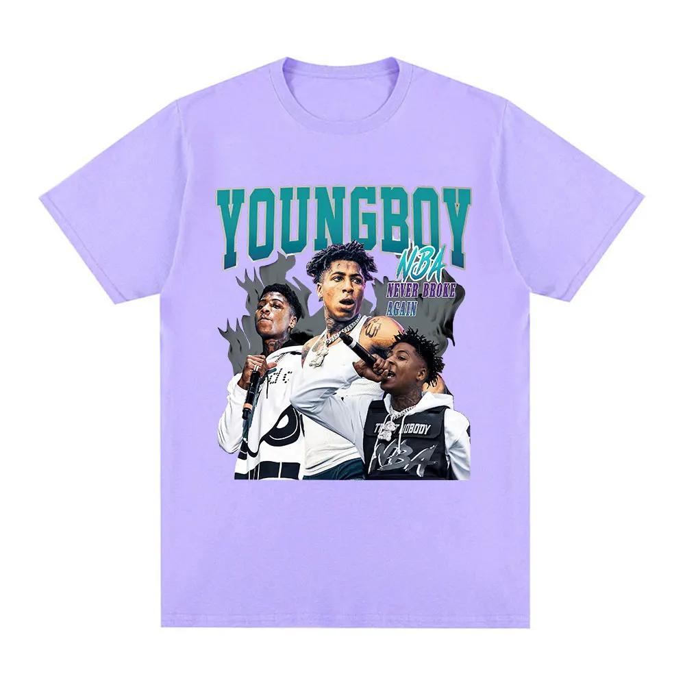 YoungBoy Never Broke Again T Shirt High Quality Aesthetics Short Sleeves Oversized T-shirt Hip Hop Vintage Tees Streetwear Unisex