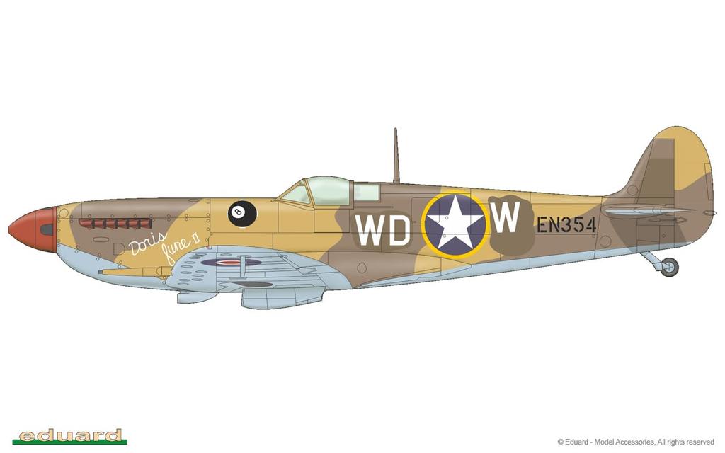 eduard ProfiPack Spitfire F Пластиковая модель EDU8282N 1/48 Mk.IX (Обновлено)