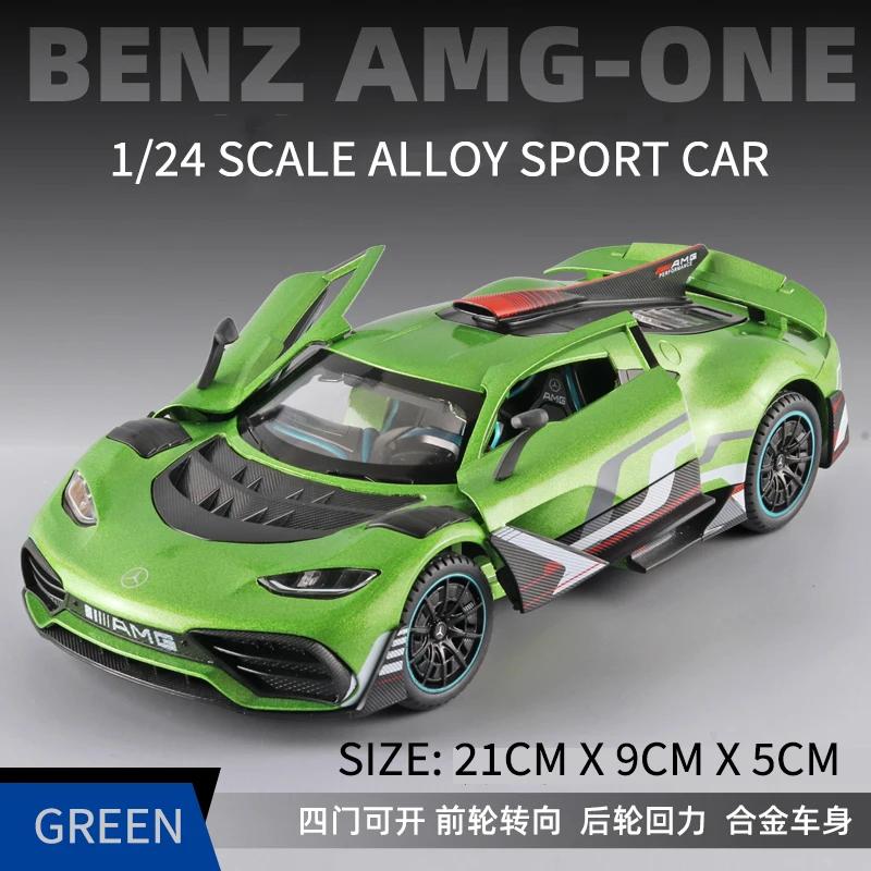 1/24 Mercedes-benz One Alloy Car Model Car Children's Toy Car Open Gift Ornaments Metal Sound And Light Simulation Collectibles