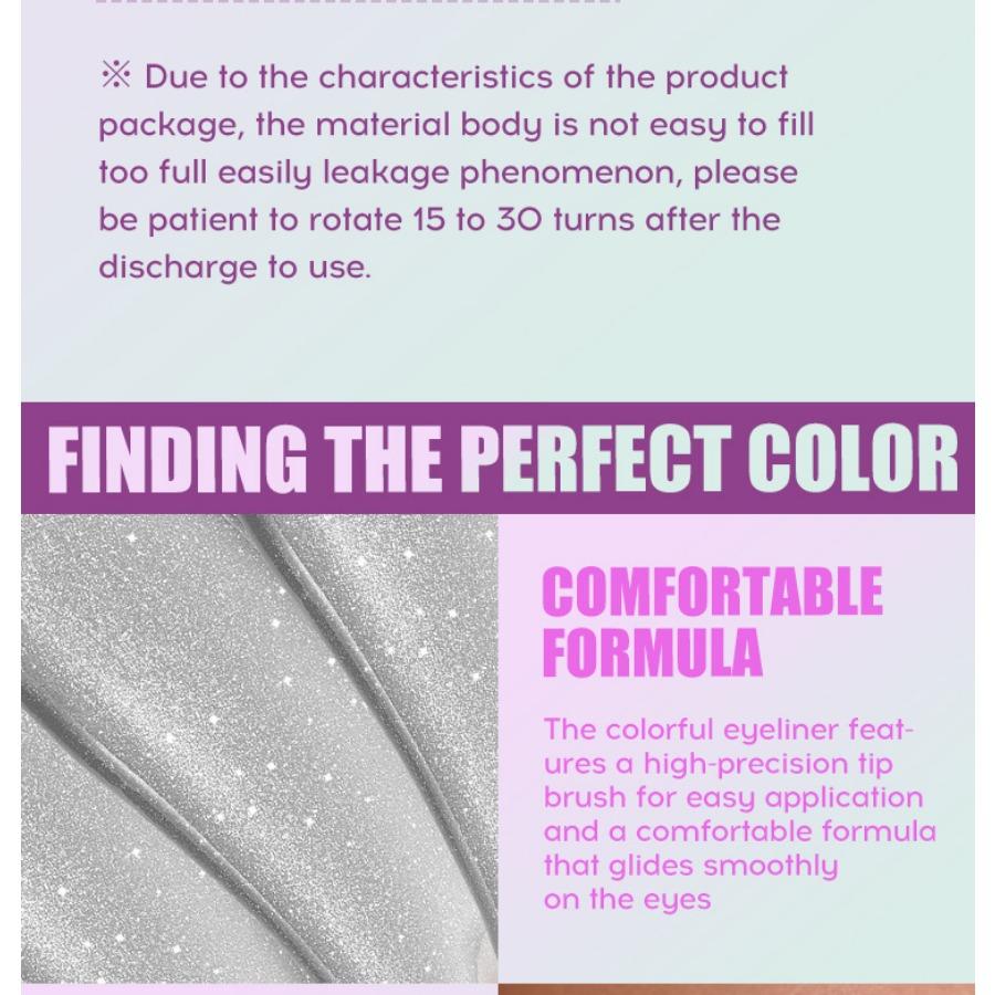 MLSMILE 8-цветная перламутровая кисть для жидких теней для век с мягкой щетиной. Бриллиантовые глянцевые жидкие тени для век, вращающиеся, многофункциональное использование.