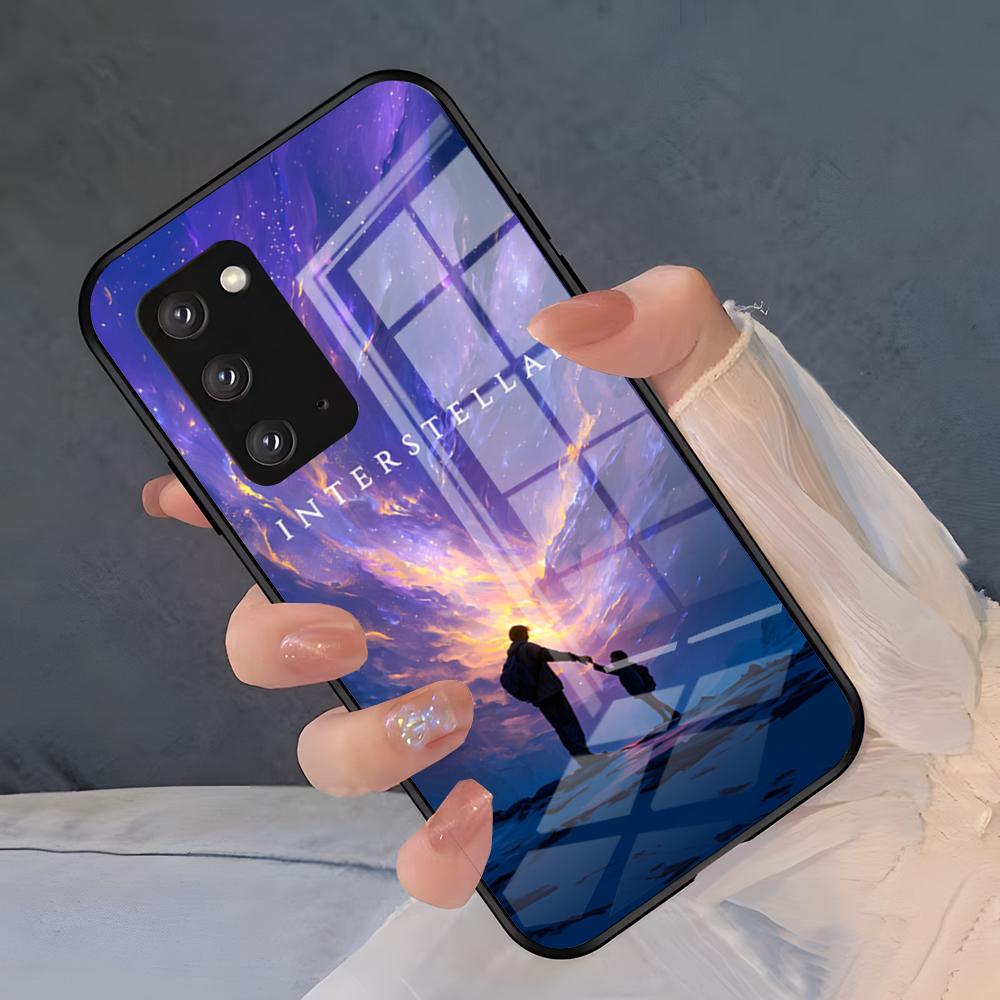 Межзвездный Фильм Чехол для Телефона Для Samsung S26 S25 Plus S20 S20 Plus S22 Ultra S23 FE S21 Plus S21 Ultra Стеклянная Крышка