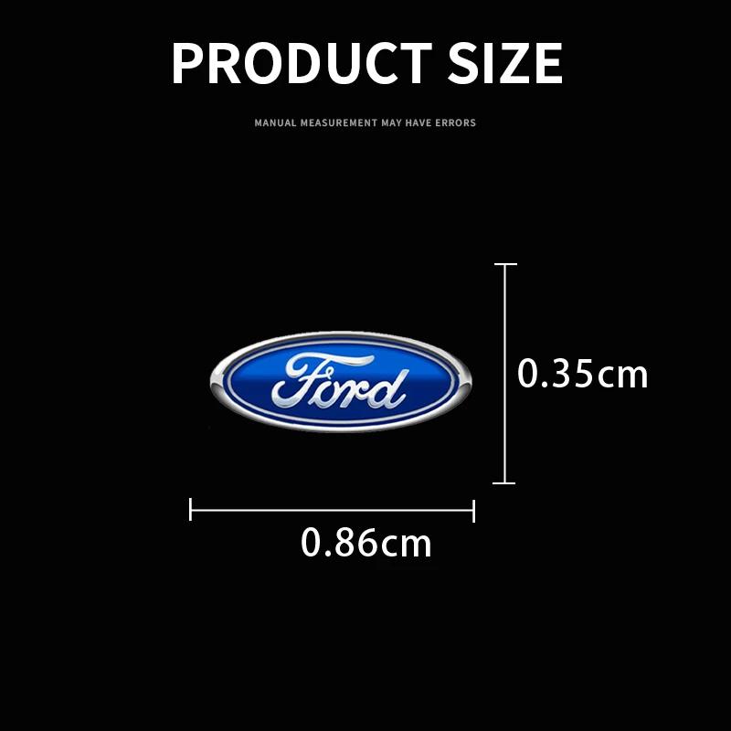 2025 Fashion Car Mini Logo Sticke Mirror Decorative Sticker Emblem For Ford Ranger Focus Kuga Mustang SMAX Transit Mondeo Fusion
