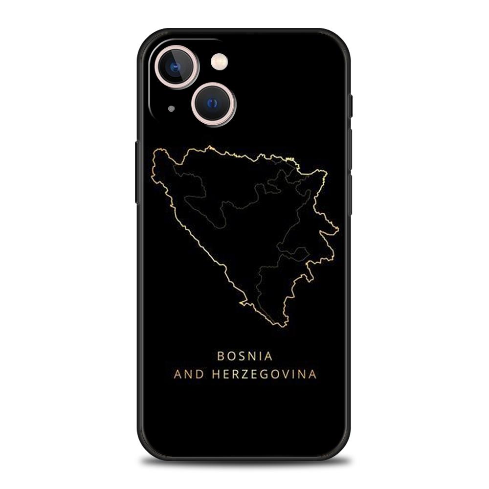 Чехол-паспорт Боснии и Герцеговины для iPhone 16 15 14 13 12 Pro Max 11 Pro Max 7 8 Plus XS XR Ударопрочный силиконовый чехол