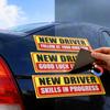 Waterproof PVC Student Driver Magnet Reusable Vehicle Safety Warning  For Teen Drivers