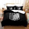 Attack On Titan Duvet Cover Anime Cartoon Bedding Set Boys Girls Bedroom Decoration Kids Gift Single Double Size