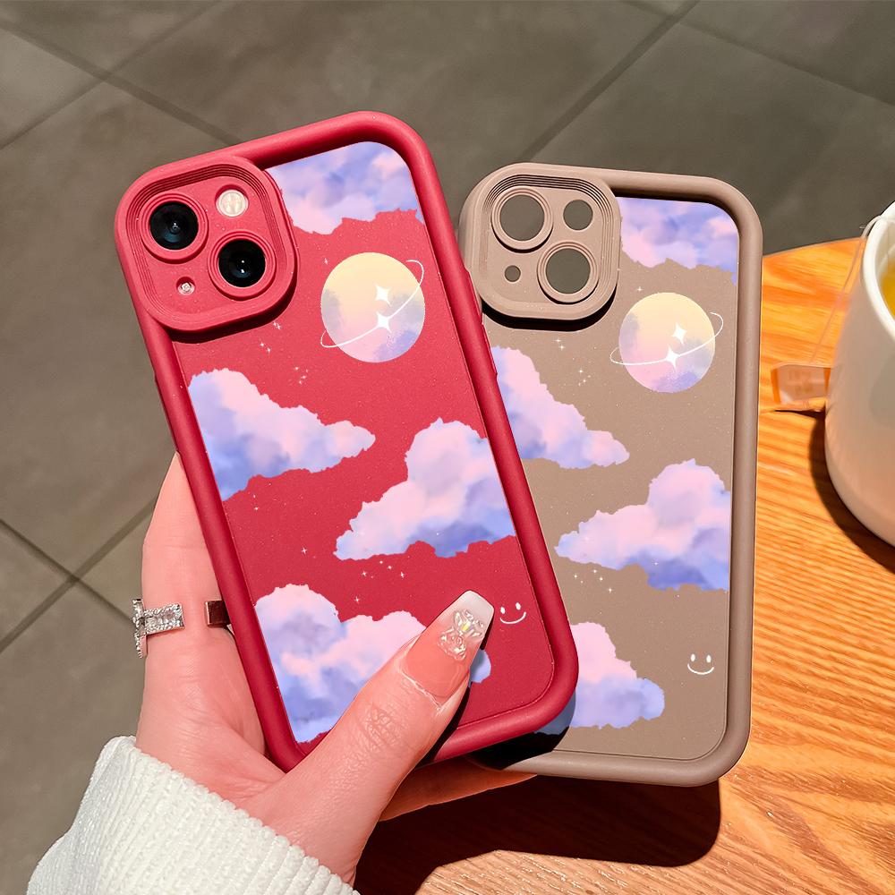 Soft Silicone Square Ladder Printing Pattern Phone Casing Full Cover Camera Shockproof Protection Rubber Case for Vivo