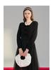 Lagogo Spring New Collection Hepburn Style Bow Style Mesh Skirt for Women