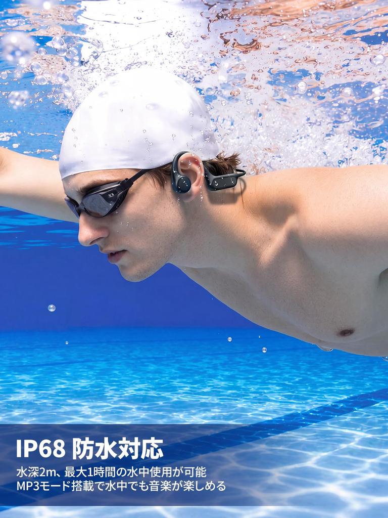 Mankiw Bone conduction Bluetooth IP68 waterproof for 32GB MP3 earphones, 5.4, (suitable swimming), wireless, open-ear design, built-in memory, player.