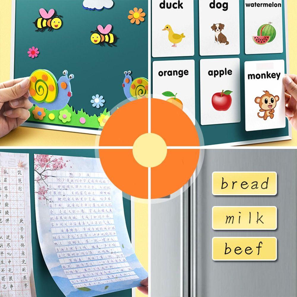 Самоклеящаяся магнитная наклейка для доски, учебные пособия, сделай сам, магнитная наклейка, портативные поделки