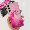 For Samsung Galaxy A24 4G Case Fashion Blue Butterfly Clear TPU Bumper Soft Fundas For Samsung A24 4G A 24 GalaxyA24 Phone Cover