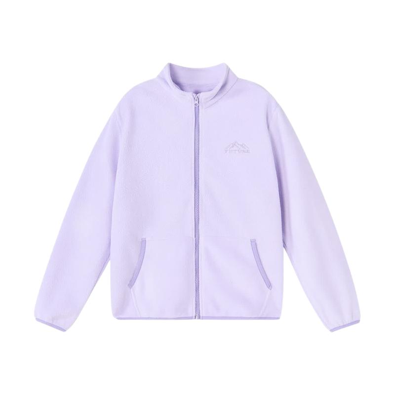 Desa Girls' Fashion Stand-Collar Fleece Jacket