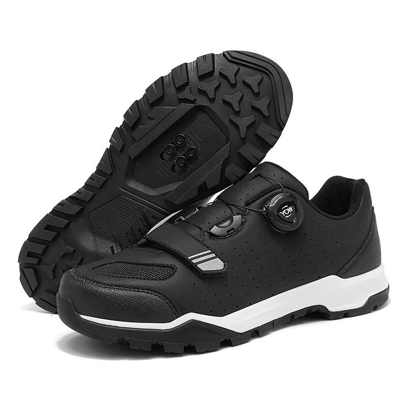 Mens Mountain Bike Cycling Shoes With Clipless Compatibility Breathable Commuter Trail Riding Footwear