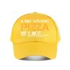 Pizza Lover Funny Baseball Cap Fashion Unisex Sunhat Womens Outdoor Sports Snapback Cap