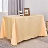 Solid Color Design Wrinkle-Resistant Lace Detail Conference Room Table Cover
