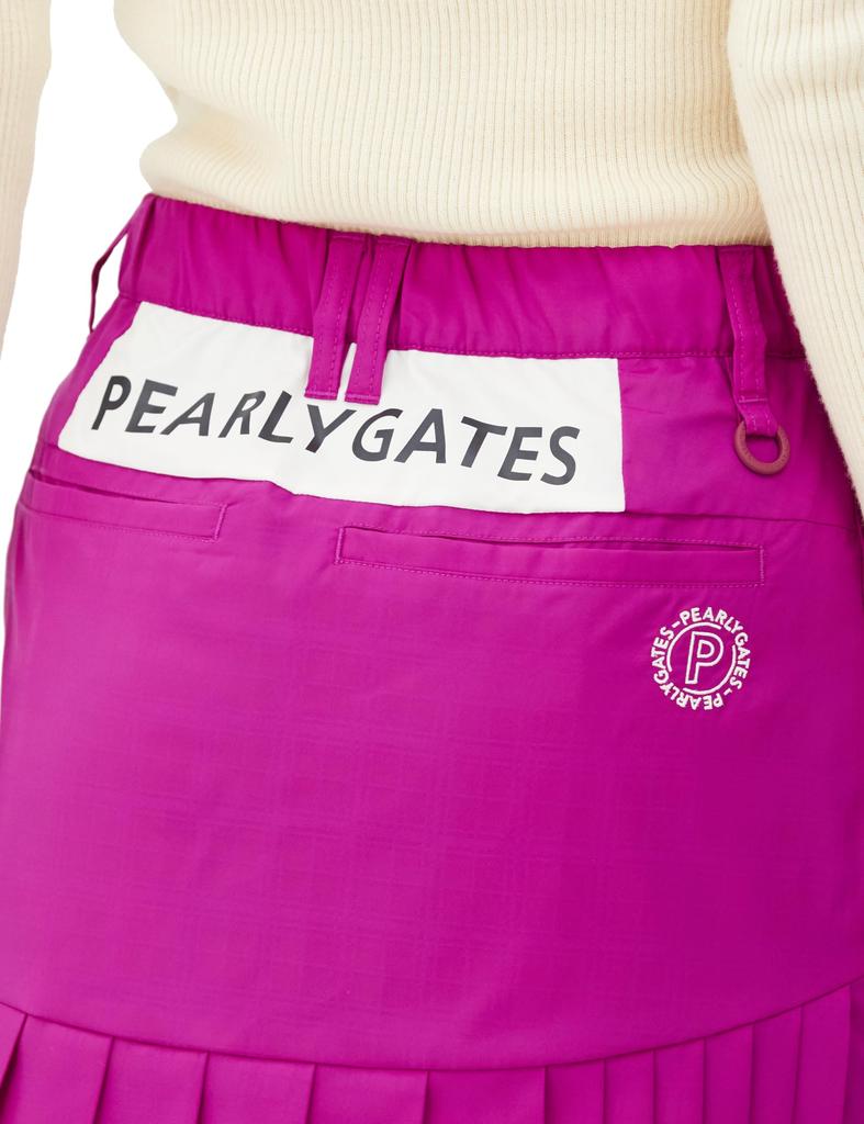 Юбка тепло электростатическая Гольф 0 [Pearly Gates] Женская водоотталкивающая (клетчатый узор, удержание, ветрозащита, функциональность) / / 055-3234008 090_Розовый [S]