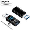 Digital Display USB3.2 Adapter USB A To Type C Adapter Data Transfer 60w Fast Charging USB C Converter For PC iphone15 Samsung 5