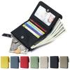 Fashion Ultra Thin Short Wallet Genuine Leather Wallet for Men Card Bag Women's Wallet Zipper Coin Purse Credit Card Holder