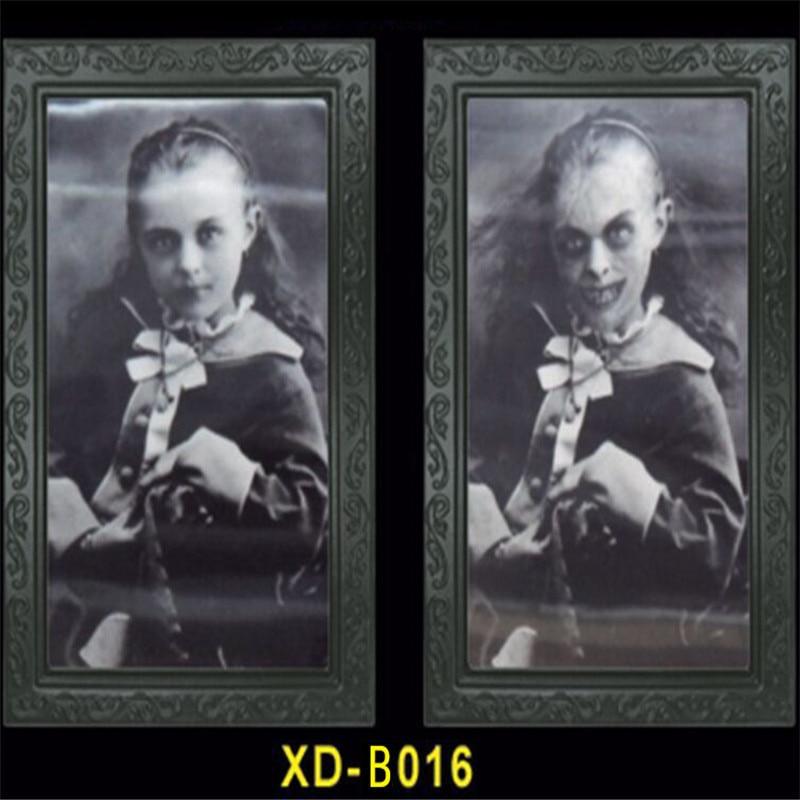3D фоторамка с призраком 38*25 см, рамки для фотографий ужасов на Хэллоуин, меняющееся лицо, призрак, декор для вечеринки в честь Хэллоуина, реквизит