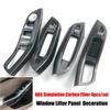 For Ford Focus 3 MK3 MK4 2009-2017 Car Accessories Door Interior Armrest Window Panel Carbon Fiber Decorative Sticker 4pcs/set