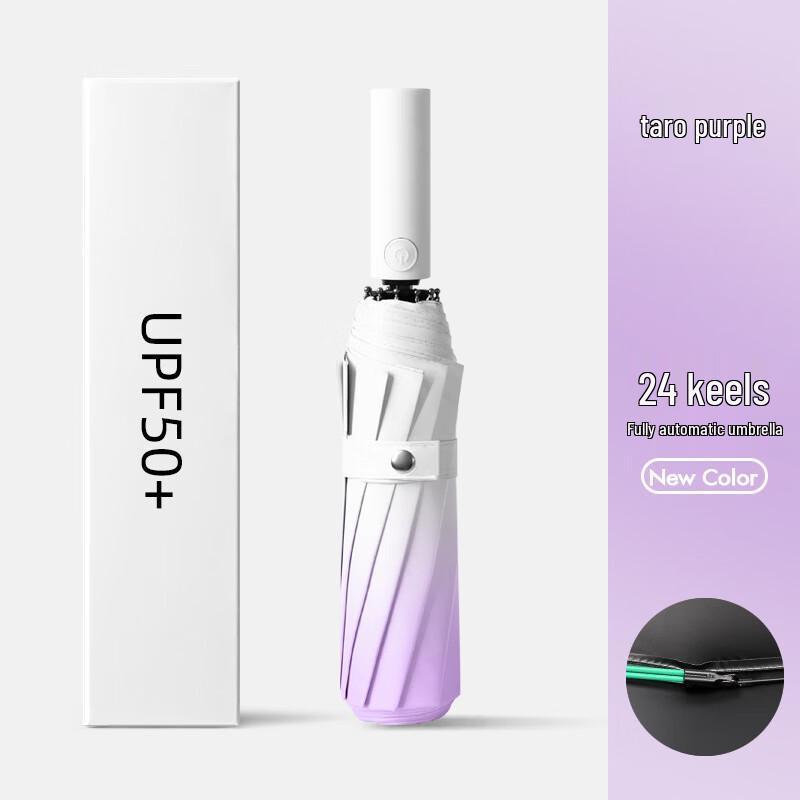 Nanqiao Gradient White Peach Pink Automatic Umbrella