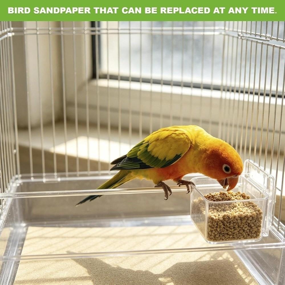 5PCS Abrasive Surface Bird Cage Liner Textured Surface Parrot Cage Liner For Parrots Supplies