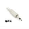 2Pole 3Pole 4Pole 3.5mm Male Headphone Plug Mono Stereo Audio Solder Cable Connector Earphone Jack Metal Repair Adapter