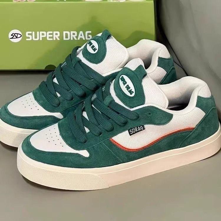 Новые бежевые туфли-флипы на меховой подошве с буквенным принтом, женские универсальные низкие туфли для скейтбординга, дышащая повседневная спортивная обувь на толстой подошве