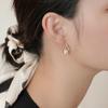 Modyle Корея Новые модные золотые серьги-капли с кристаллами креста для женщин Элегантные милые серьги с жемчугом Brincos