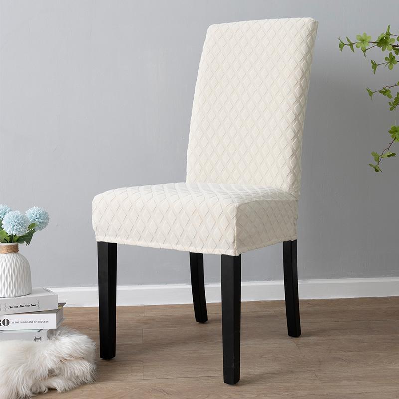 Толстый скандинавский чехол на стул со спинкой, выдвижной чехол на обеденный стул, эластичный чехол на стул для кухни, столовой, офиса