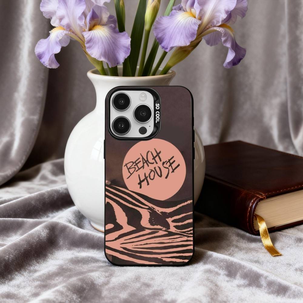 Rock B-Beach H-House Band Phone Case For iPhone17,16,15,14,13,12,11 Plus,Pro Max Black Candy Silver Plated Cover
