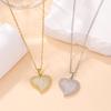 European & American Titanium Heart Pendant Necklace - Minimalist Light Luxury Design