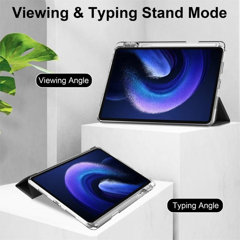 Кожаный чехол для планшета Redmi Pad Pro 12.1 Чехол 2024 Магнитный смарт-чехол для Xiaomi Redmi Pad Pro 12.1 дюймов с держателем для карандаша Чехол для планшета