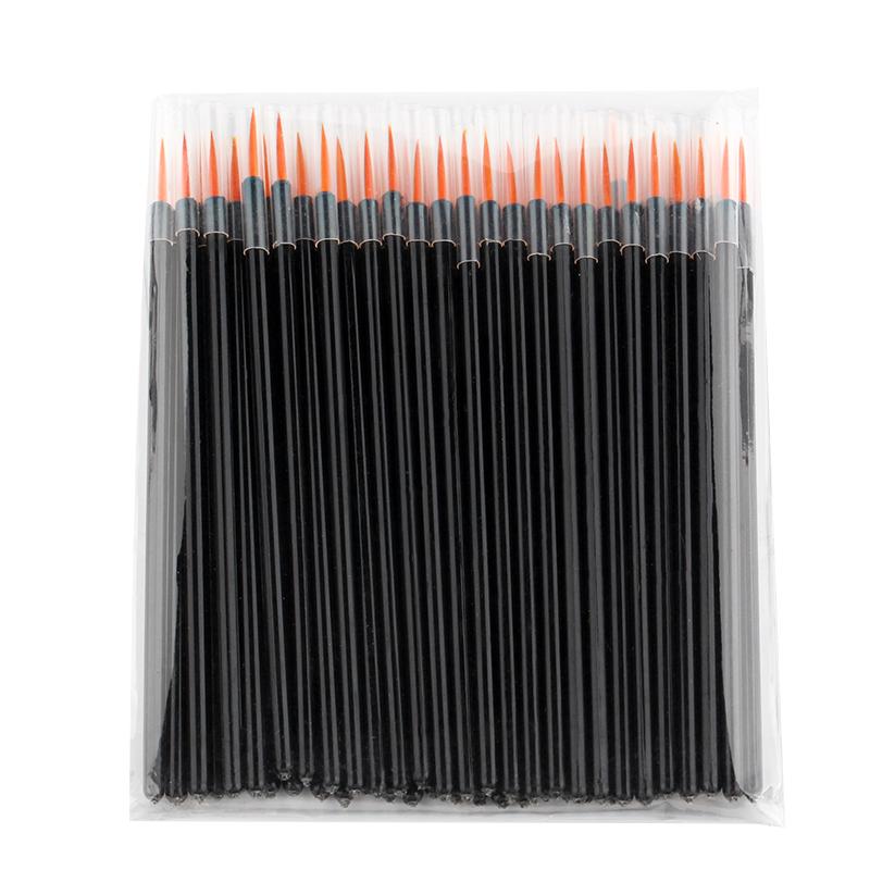HOT 50PCS Eyeliner Brushes Long Thin Tip Applicator Eyeliner Wand Women Makeup Brush Cosmetic Supplies for Eye Beauty Make Up