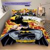 3pcs Batman Animated Series Bedding Set, Soft Polyester Duvet Cover and Pillowcases Machine Washable Seasons all suitable & Guest Room Decor259