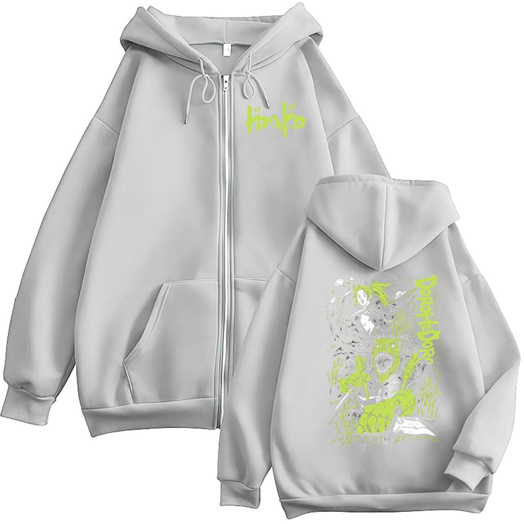 Anime Dorohedoro Kaiman Zipper Hoodie Men Women Casual Fashion Pullover Sweatshirt Vintage Long Sleeve Jacket Hoodies Streetwear
