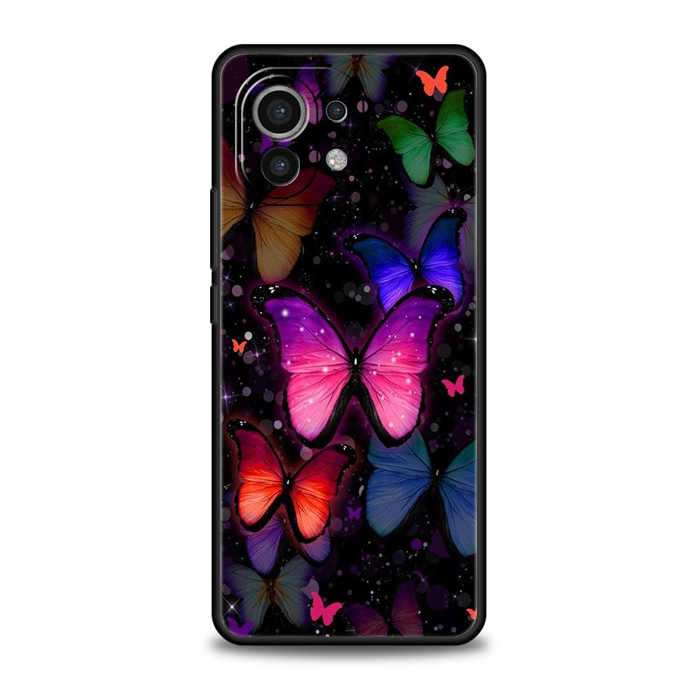 Чехол для телефона Xiaomi Poco X4 X3 NFC F3 F4 M3 M4 Mi Note 12T 10 11 Ultra 11T 13 Pro 10T 12 Lite 9T 5G Мягкий чехол-бабочка
