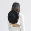 Ins Chic Classic Winter шерстяная черная плоская мода показ моды леди фетровая шляпа кепка женская панама для отдыха джазовая шляпа