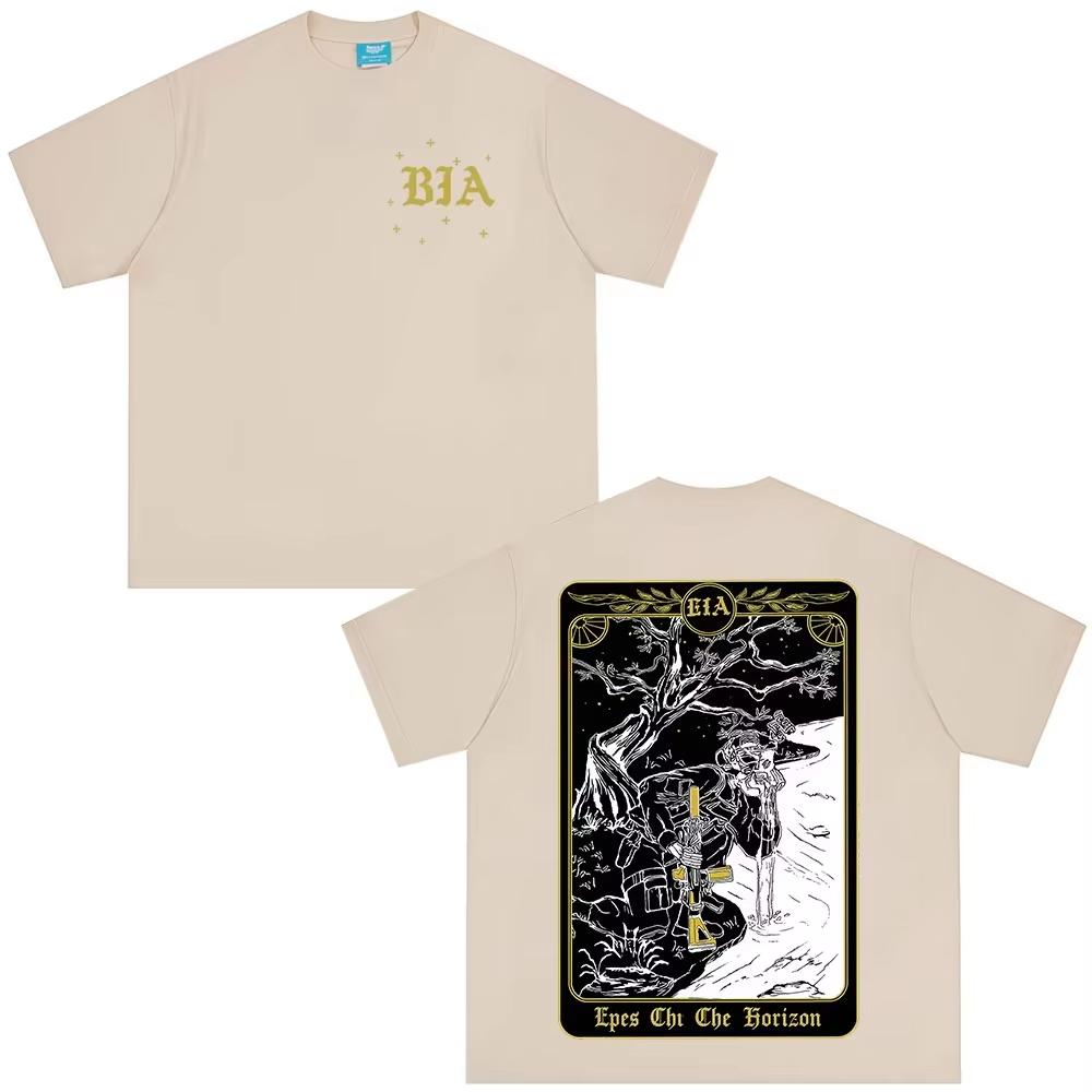Eyes on The Horizon Brothers in Arms Skeleton Printed Tshirt Unisex Women Clothing Casual pure Cotton Short Sleeves Top Streetwear