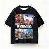 Летняя детская одежда Roblox Игровая повседневная одежда Одежда для мальчиков Девочки Аниме Футболка