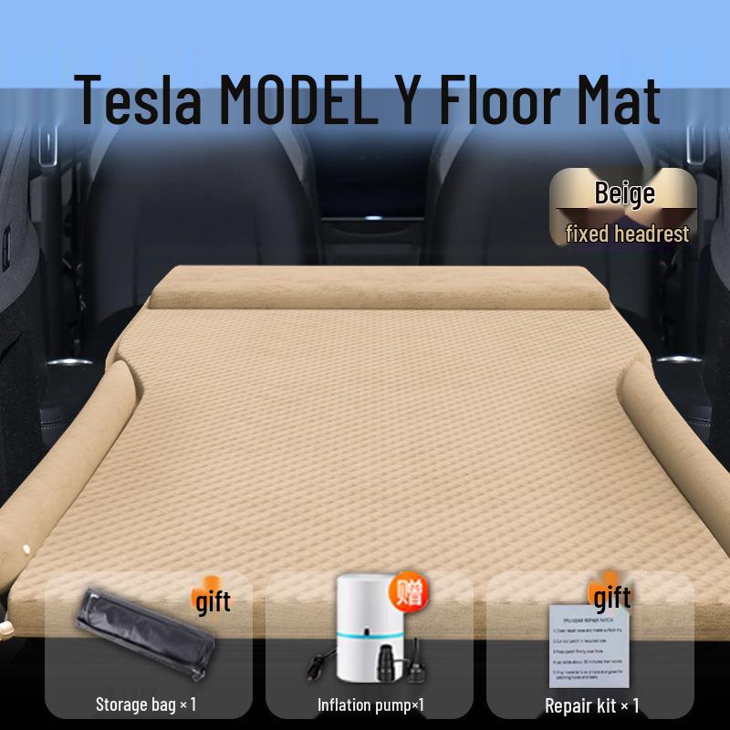 Tesla Model Y Car Mattress - Maodou Y Sleeping Mat for Rear Seat and Trunk, YaSleep Air Mattress.