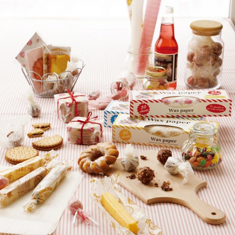 50 листов вощеной бумаги для сэндвичей, обертки для деликатесов, водонепроницаемые, маслостойкие, подкладки для корзинок для пикника, кухонная вощеная бумага ручной работы для еды