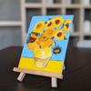 3D-искусство со знаменитыми картинами  [Подсолнухи] Ван Гога  Не требуется никакой подготовки  Включает краски и простые инструкции  Раскраска  Для начинающих