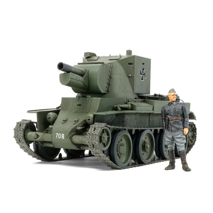 Tamiya 1/35 Military Miniature Series No.318 Finnish Army Assault Gun BT-42 Plastic Model 35318 Pre-colored Small