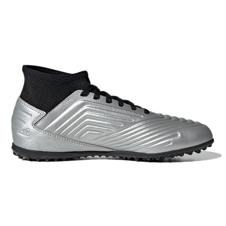 Adidas Predator Tango 19.3 Удобные Прочные Полувысокие Детские Футбольные Бутсы Серебристо-Черные Детские Футбольные Бутсы G25802