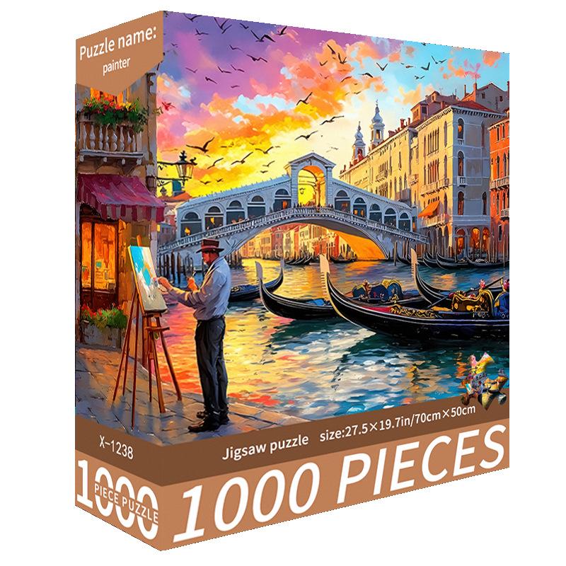 1000-Piece Cute Challenging Educational Jigsaw Puzzle for Adults - Stress Relief Birthday Gift for Her