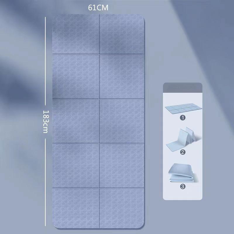 Противоскользящий и износостойкий коврик для йоги из ТПЭ. Безопасность и защита окружающей среды. Утолщенный и расширенный коврик для обеда. Амортизирующий коврик для йоги на открытом воздухе.