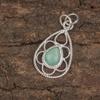 Амазонитовый кулон, 925 пробы серебряный кулон, ювелирные изделия ручной работы с драгоценными камнями, подарки для жены, абсолютно новый кулон