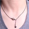 C197 Dark Forest Style Light Luxury Minimalist Bracelet Student Black Planet Pentagram Korean Version Versatile Fresh Necklace