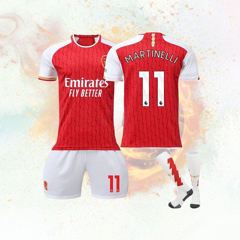 2023 24 Arsenal Home Jersey 11 Martinelli Soccer Jersey Sports Apparel Football